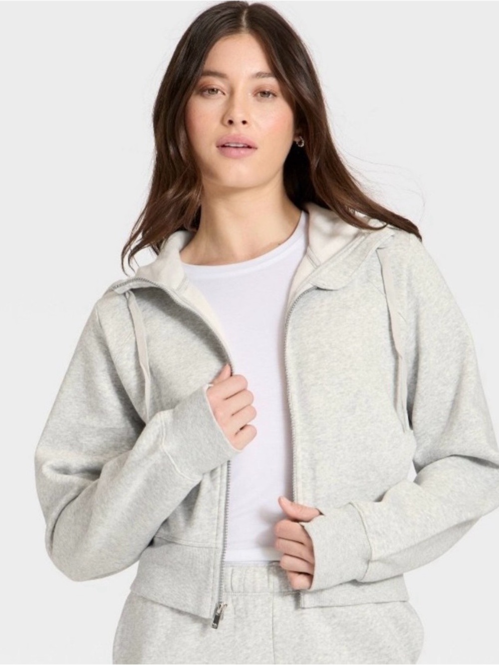 Women's Fleece Full Zip Hooded Sweatshirt - All in Motion™